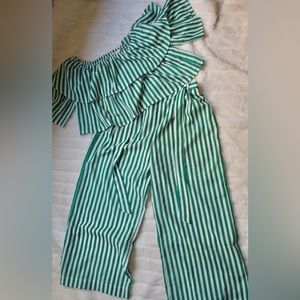 Green Stripes With Matching Pants - A.Calein Flying Tomatoes